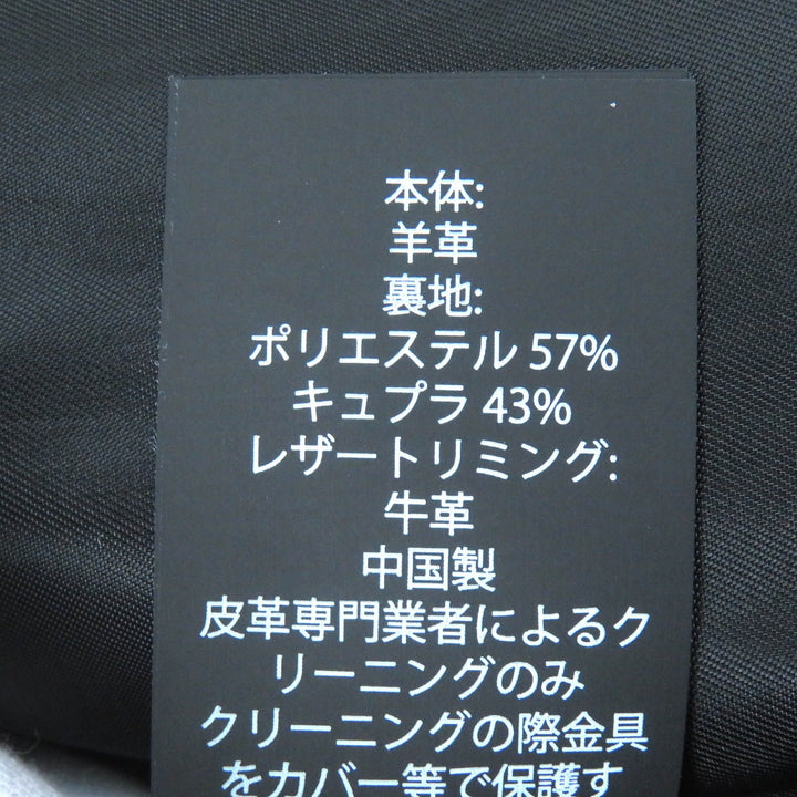 極美品△COACH コーチ F33830 アップタウンレーサージャケット ラムレザー スタンドカラー シングル ライダースジャケット 黒 S 正規品