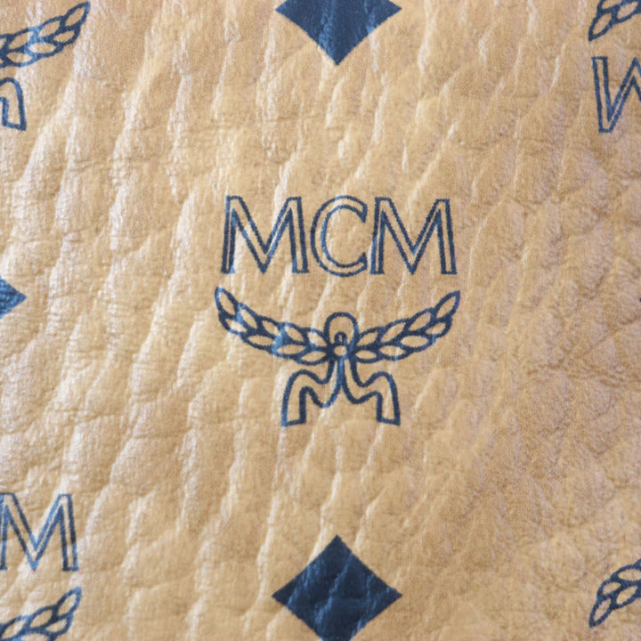 未使用品▼MCM エム・シー・エム MMKCSVE01CO001 Stark Backpack in Visetos スターク バックパック ヴィセトス ミディアム コニャック