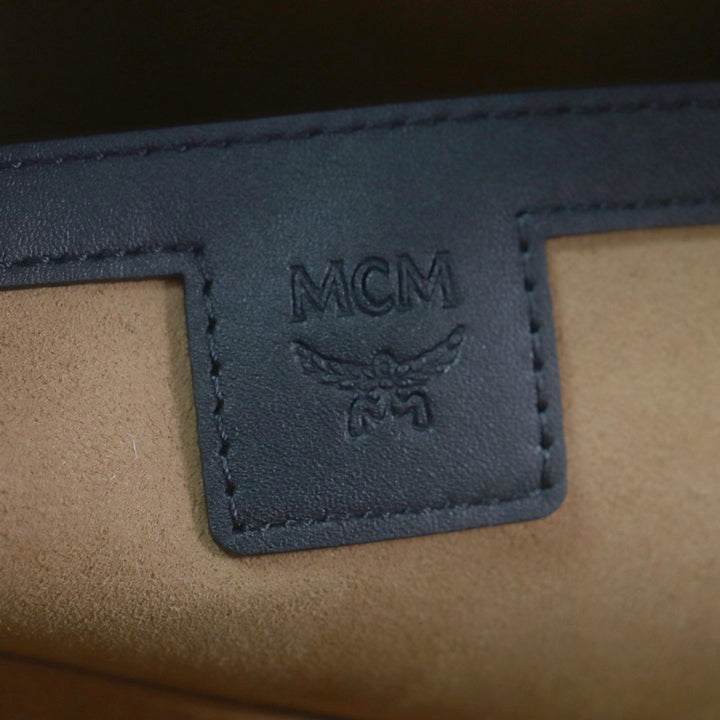 未使用品▼MCM エム・シー・エム MMKCSVE01CO001 Stark Backpack in Visetos スターク バックパック ヴィセトス ミディアム コニャック