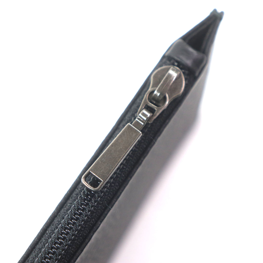 極美品▼Dunhill ダンヒル ロゴ金具 トラベルポーチ オーガナイザー レザーウォレット 　二つ折り 長財布 ブラック メンズ