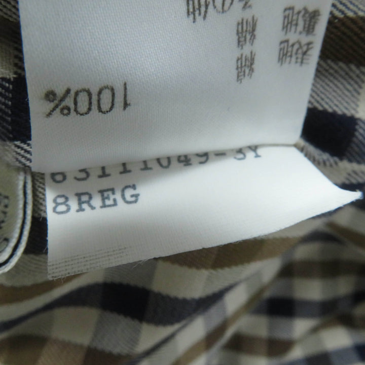極美品☆Aquascutum アクアスキュータム 比翼仕立て ベルト付 ステンカラーコート ベージュ レディース約Mサイズ相当 正規品 レディース