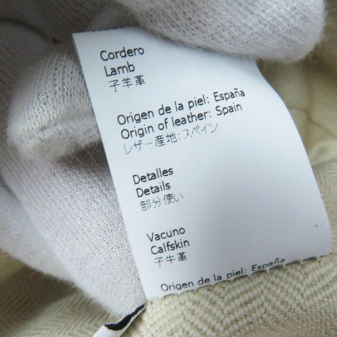 極美品◎LOEWE ロエベ 子羊革 アナグラムパッチ付き フィッシャーマンハット／バケットハット テラコッタ 57 保存袋付 正規品 レディース
