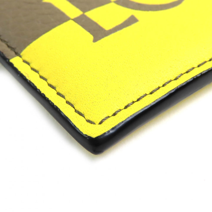 未使用品△LOEWE ロエベ C314322X01 SIGNATURE PLAIN CARDHOLDER シグネチャー プレーン カードホルダー ロゴ レザー カードケース 袋付
