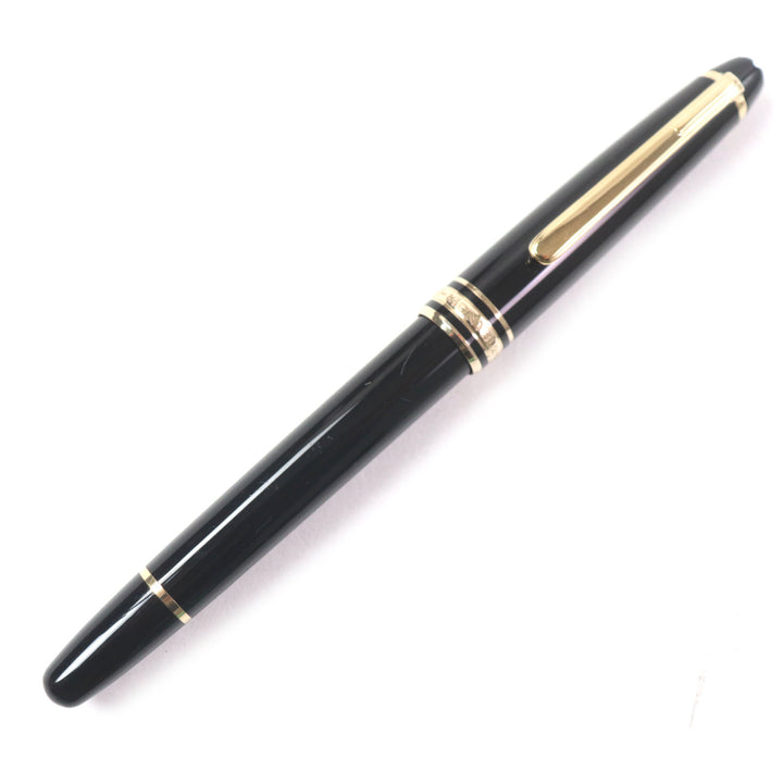 良品▼MONTBLANC モンブラン マイスターシュテュック クラシック ペン先14K Fニブ ホワイトスター 万年筆 ブラック ゴールド ドイツ製