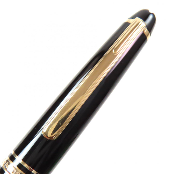 良品▼MONTBLANC モンブラン マイスターシュテュック クラシック ペン先14K Fニブ ホワイトスター 万年筆 ブラック ゴールド ドイツ製