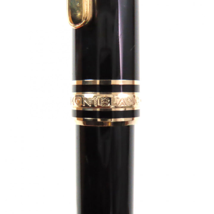 良品▼MONTBLANC モンブラン マイスターシュテュック クラシック ペン先14K Fニブ ホワイトスター 万年筆 ブラック ゴールド ドイツ製