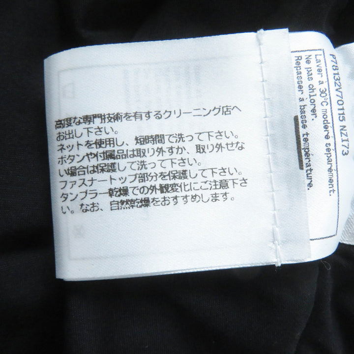 極美品◎CHANEL シャネル P78132 ココ総柄 ビジュココマーク付き ベロア 半袖 カットソー ブラック グレー 34 ハンガー付き 伊製 正規品