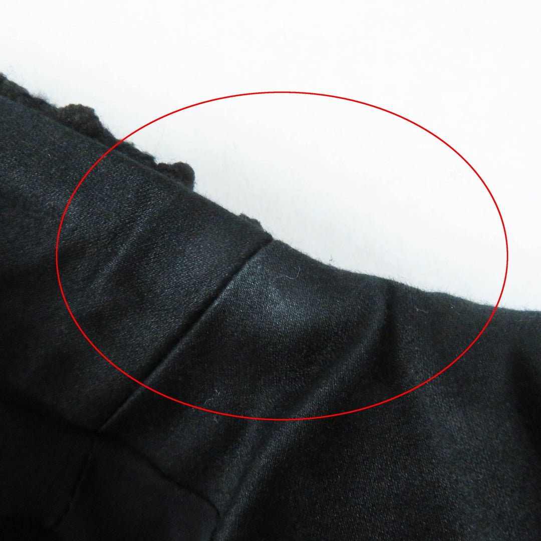 極美品◎CHANEL シャネル 22C P71826 ランウェイ着 ラインストーンココボタン イリディッセントツイード コート ブラック ラメ 34 正規品