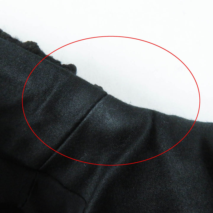 極美品◎CHANEL シャネル 22C P71826 ランウェイ着 ラインストーンココボタン イリディッセントツイード コート ブラック ラメ 34 正規品