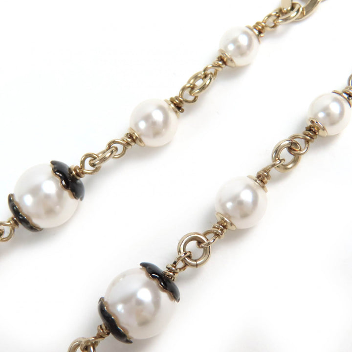 未使用品△CHANEL シャネル ABE157 C24B ココマーク パール コスチューム ネックレス チョーカー アクセサリー ゴールド 箱付き 仏製
