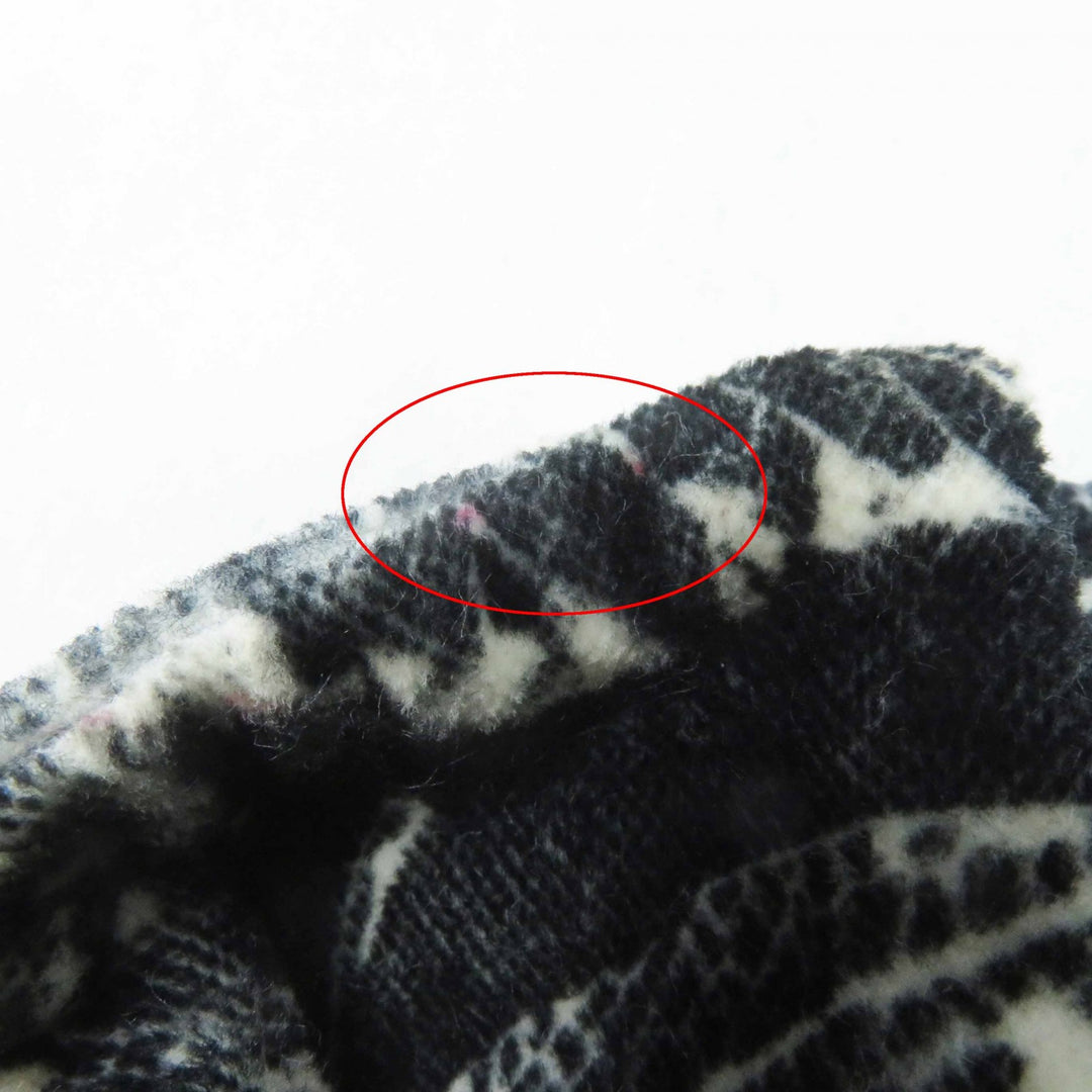 美品◎CHANEL シャネル P60011 一部・裏地シルク100％ ココボタン 総柄 ショールカラーコート ブラック ライトベージュ 38 仏製 正規品
