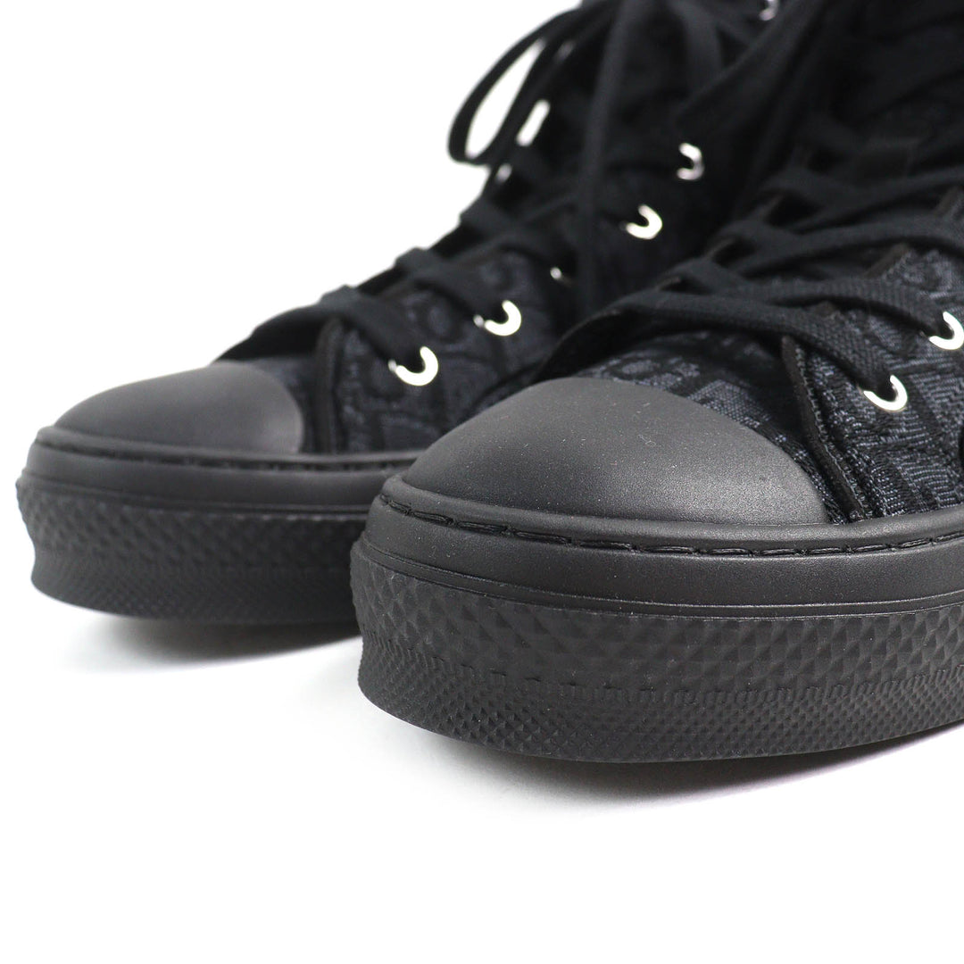 未使用品△DIOR ディオール オム 3SH126ZSA H969 B23 オブリーク ロゴ ハイカットスニーカー ブラック 43 保存袋付き イタリア製 メンズ