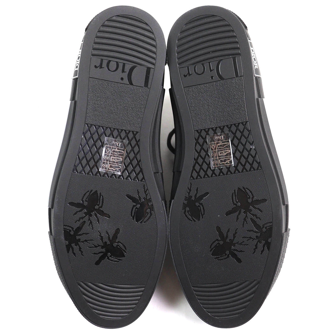 未使用品△DIOR ディオール オム 3SH126ZSA H969 B23 オブリーク ロゴ ハイカットスニーカー ブラック 43 保存袋付き イタリア製 メンズ