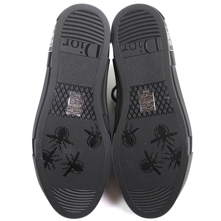 未使用品△DIOR ディオール オム 3SH126ZSA H969 B23 オブリーク ロゴ ハイカットスニーカー ブラック 43 保存袋付き イタリア製 メンズ