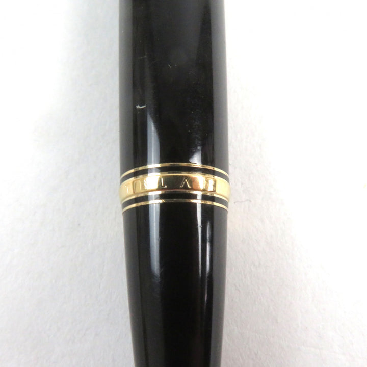 人気○MONTBLANC モンブラン ボエムルージュ ロゴ刻印 ストーン付 ホワイトスター ツイスト式 ボールペン ブラック ゴールド 筆記確認済