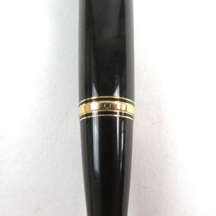 人気○MONTBLANC モンブラン ボエムルージュ ロゴ刻印 ストーン付 ホワイトスター ツイスト式 ボールペン ブラック ゴールド 筆記確認済