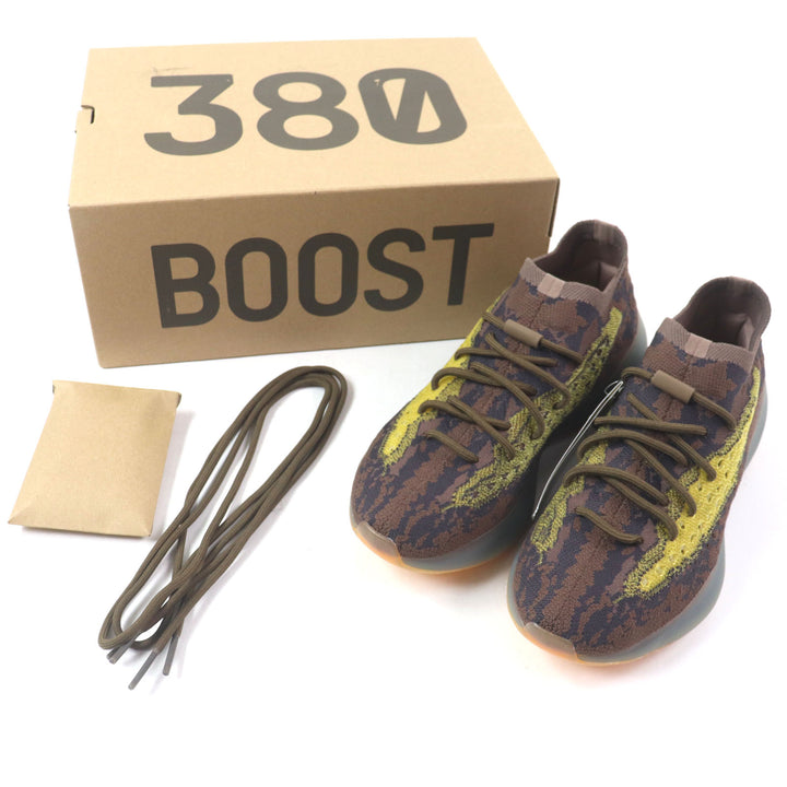 未使用品▼adidas YEEZY アディダスイージー FZ4982 YEEZY BOOST 380 メッシュスニーカー ブラウン イエロー 27.5 箱付き メンズ