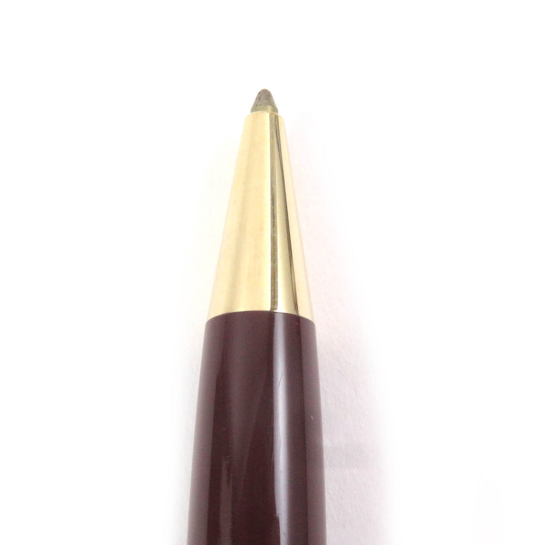 良品□MONTBLANC モンブラン マイスターシュテュック クラシック ツイスト式 ボールペン ボルドー ゴールド ドイツ製 筆記確認済み
