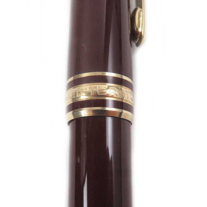 良品□MONTBLANC モンブラン マイスターシュテュック クラシック ツイスト式 ボールペン ボルドー ゴールド ドイツ製 筆記確認済み