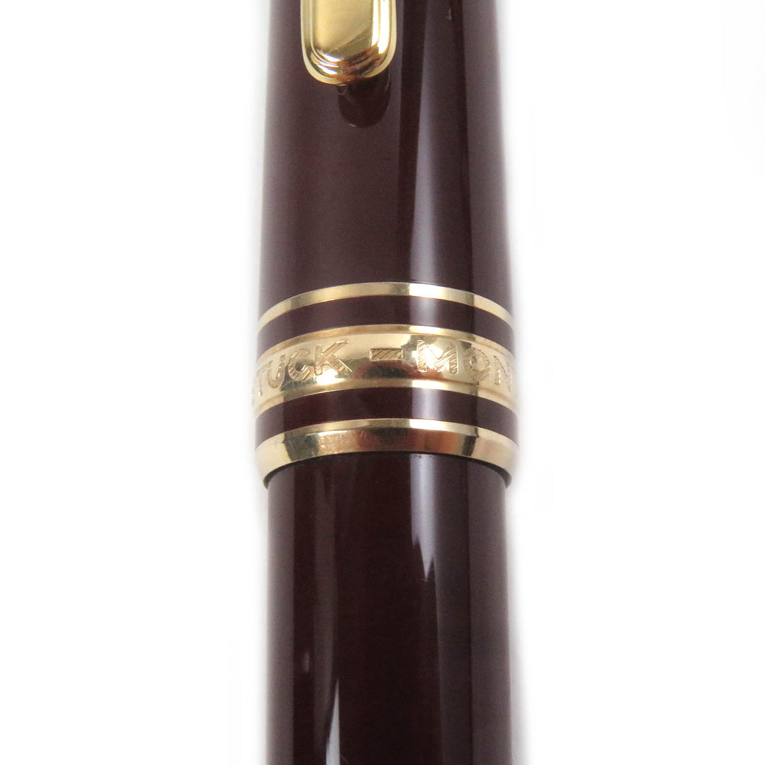 良品□MONTBLANC モンブラン マイスターシュテュック クラシック ツイスト式 ボールペン ボルドー ゴールド ドイツ製 筆記確認済み