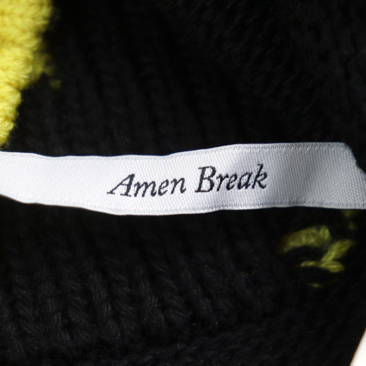 美品○LOUIS VUITTON ルイヴィトン 22SS HMN86W LVインタルシアフットボールニット Amen Break ロゴ刺繍 Vネック セーター S 正規 メンズ