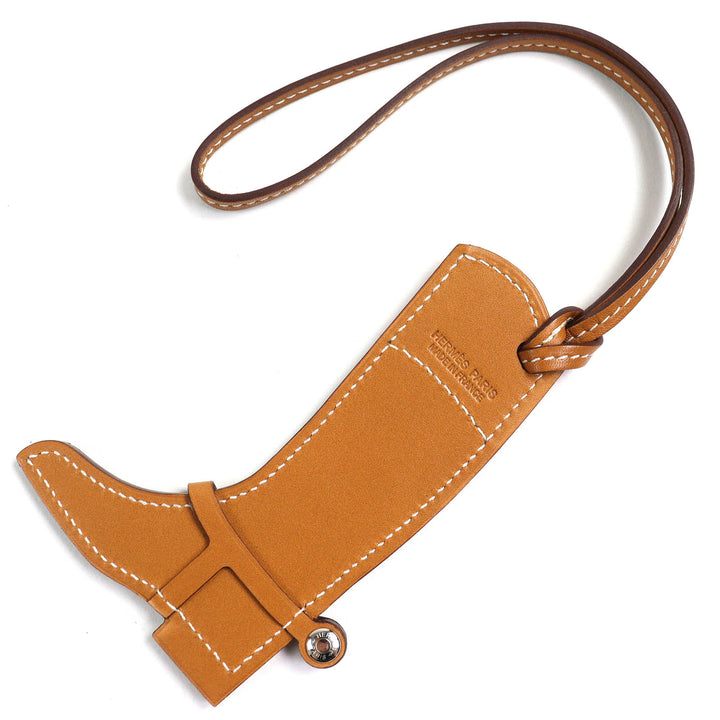 未使用品△HERMES エルメス パドックブーツ ナチュラルサブレ/カプシーヌ セリエボタン チャーム ヴォーバトラー ヴォースイフト 箱付き