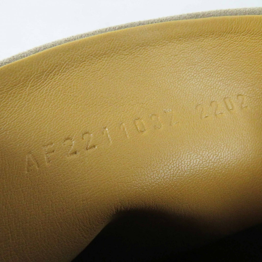 未使用品◎HERMES エルメス シルバー金具 ケリーバックル シェーヴル・ヴェロア ジャンピングブーツ／ロングブーツ ベージュサーブル 34