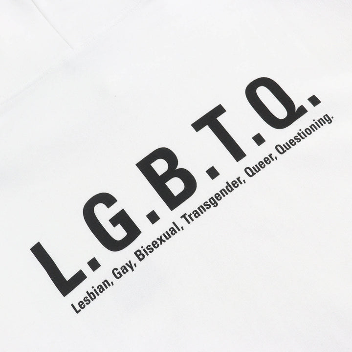 美品△BALENCIAGA バレンシアガ 21AW 651799 コットン100％ LGBTQロゴ レインボー刺繍 オーバーサイズ プルオーバー パーカー L 正規品