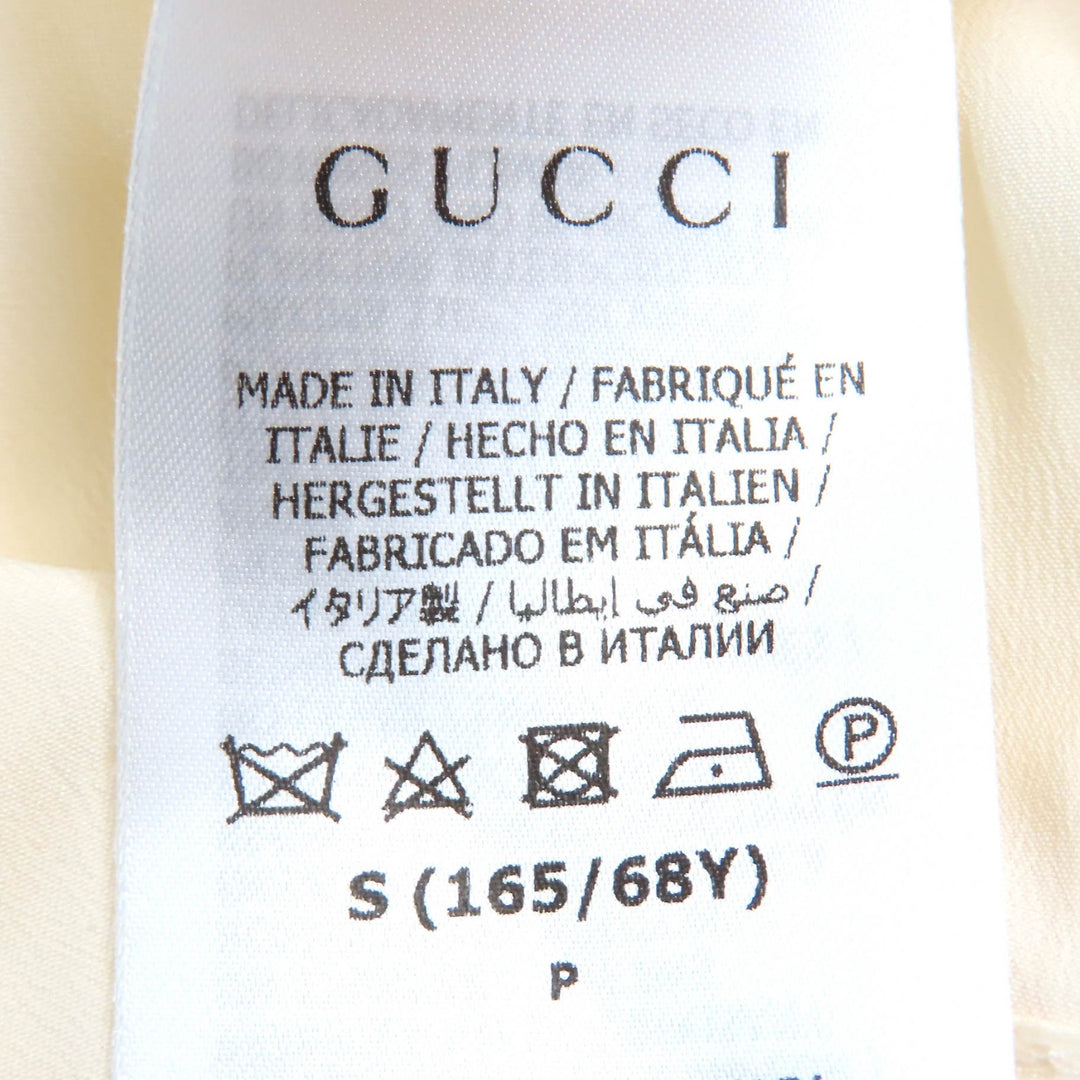未使用品△GUCCI×adidas グッチ×アディダス 721504 トレフォイル スリーストライプス モヘア ニットパンツ アイボリー ブラック S 正規品