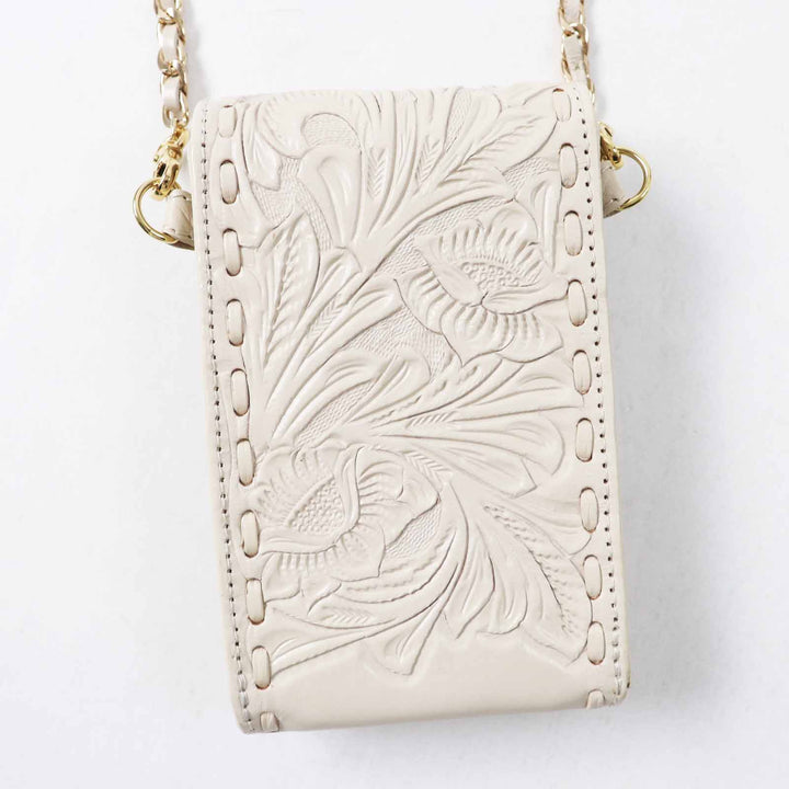 極美品◎Carving Tribes カービング トライブス Chain mini BAG チェインミニバッグ レザーショルダーバッグ ベージュ ゴールド金具 袋