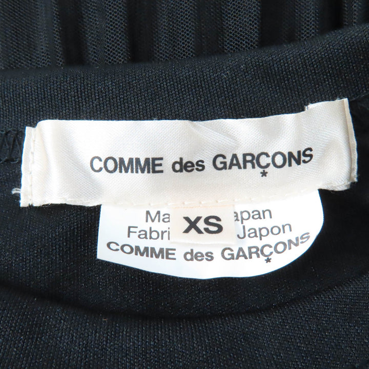 極美品☆COMME des GARCONS コムデギャルソン 2021年製 GH-T005 バックレイヤードデザイン ディアードチュール 長袖カットソー XS 正規品