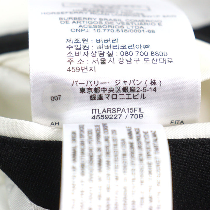 極美品○BURBERRY LONDON バーバリーロンドン 4559227 バイカラー 裏地ロゴ総柄 シングル ドッキング テーラードジャケット 44 正規品