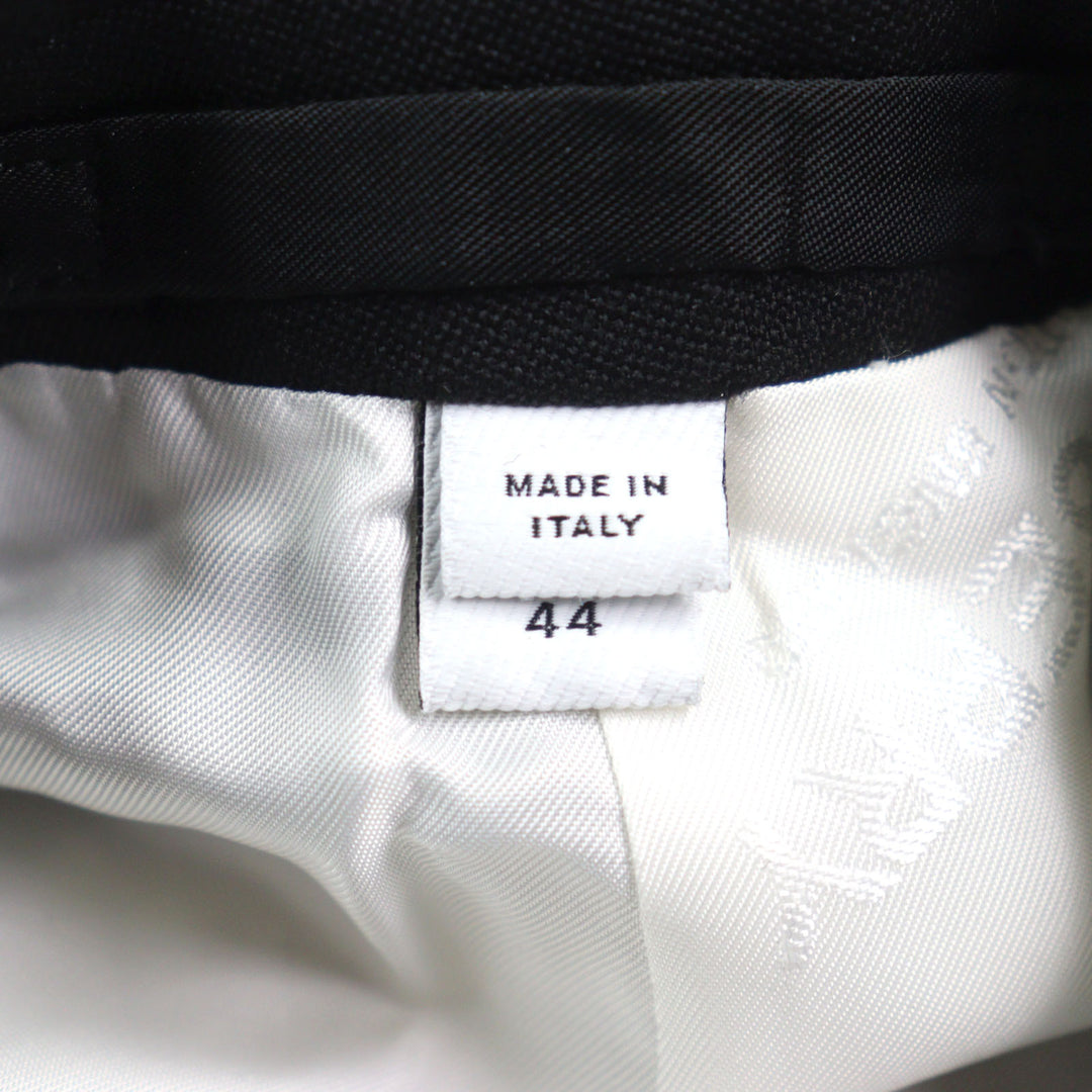 極美品○BURBERRY LONDON バーバリーロンドン 4559227 バイカラー 裏地ロゴ総柄 シングル ドッキング テーラードジャケット 44 正規品