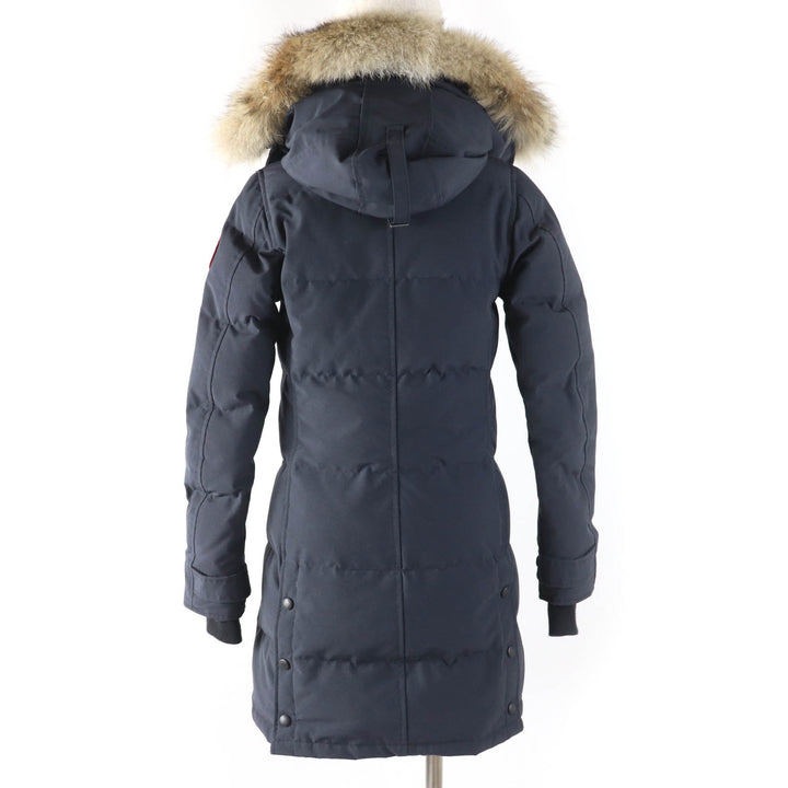 良品☆CANADA GOOSE カナダグース 2302JL MACKENZIE マッケンジーパーカ ファー・フード付 ダウンコート ネイビー S 正規品 レディース