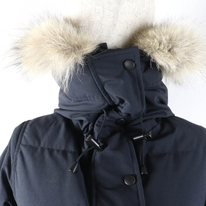 良品☆CANADA GOOSE カナダグース 2302JL MACKENZIE マッケンジーパーカ ファー・フード付 ダウンコート ネイビー S 正規品 レディース