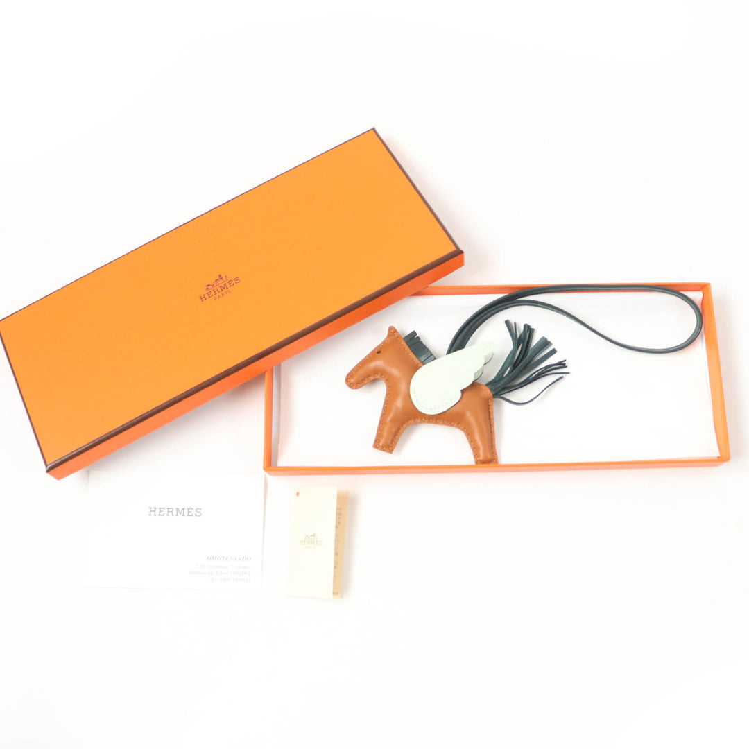極美品☆HERMES エルメス ロデオチャーム ペガサスPM ゴールド ヴェールシプレ ヴェールフィズ アニョーミロ バッグチャーム U刻印