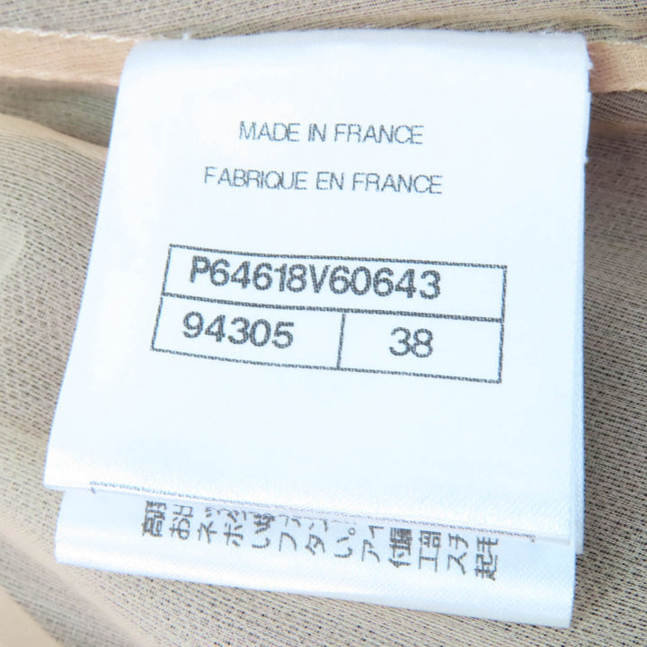 極美品☆CHANEL シャネル P64618V60643 裏地シルク100％ 総レース ライオン金具付 スカート ブラック 38 フランス製 正規品 レディース