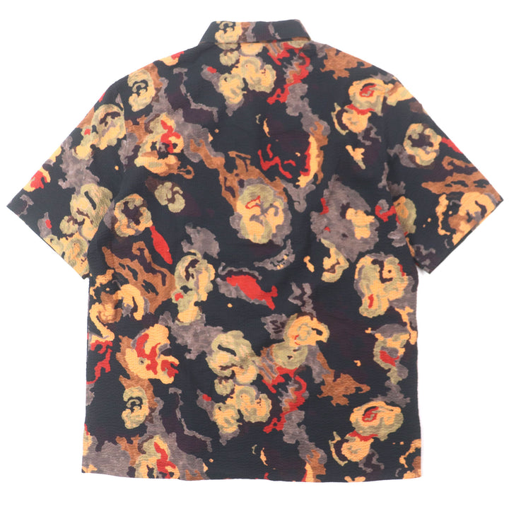 美品▼DIOR ディオール オム ダンカン グラント チャールストン 193C545A5792 シアサッカー 総柄 ショートスリーブ 半袖シャツ 39 正規品