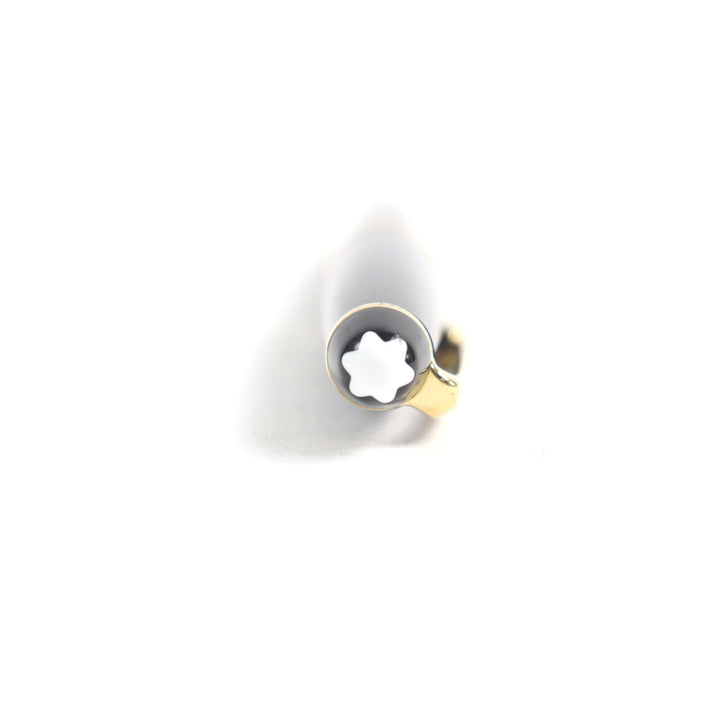 良品○MONTBLANC モンブラン マイスターシュテュック クラシック ロゴ刻印 ホワイトスター ツイスト式 ボールペン ドイツ製 筆記確認済み