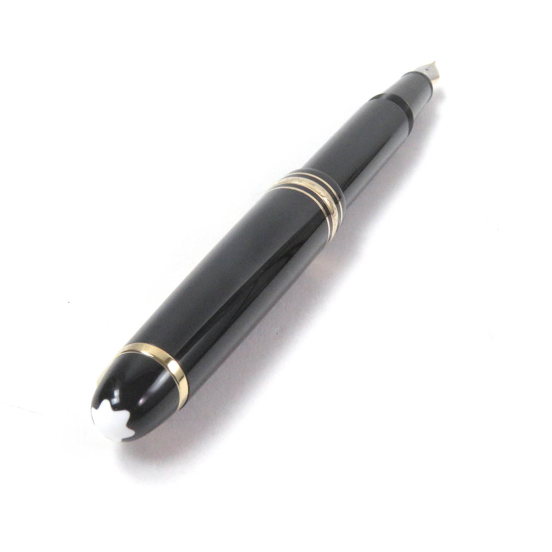 良品□MONTBLANC モンブラン マイスターシュテュック クラシック ペン先14K Fニブ キャップ式 万年筆 ブラック ゴールド 西ドイツ製