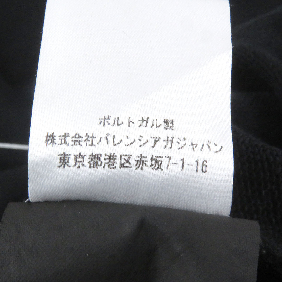 美品□BALENCIAGA バレンシアガ 17AW 485994 コットン100％ HOMME刺繍 オーバーサイズ トレーナー スウェットシャツ ブラック XL 正規品