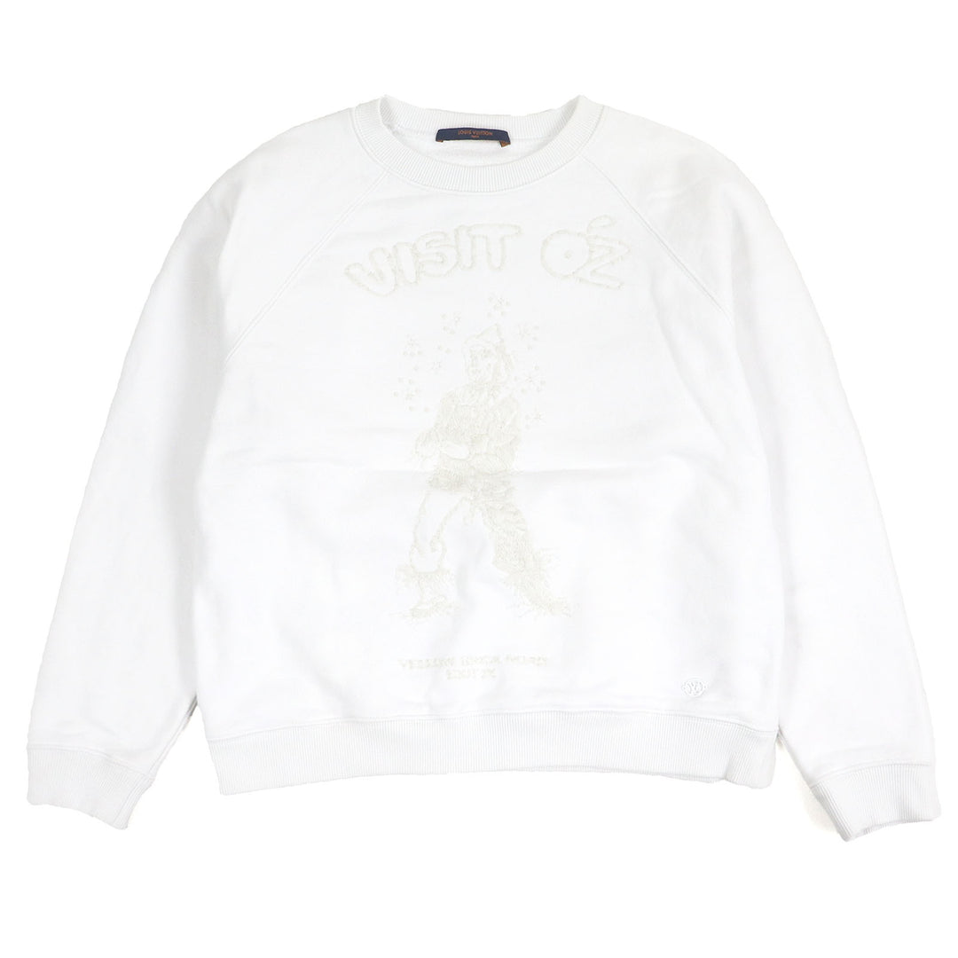 美品□LOUIS VUITTON ルイヴィトン 19SS コットン100% オズの魔法使い Plain Rainbow スウェットシャツ ホワイト XS イタリア製 正規品