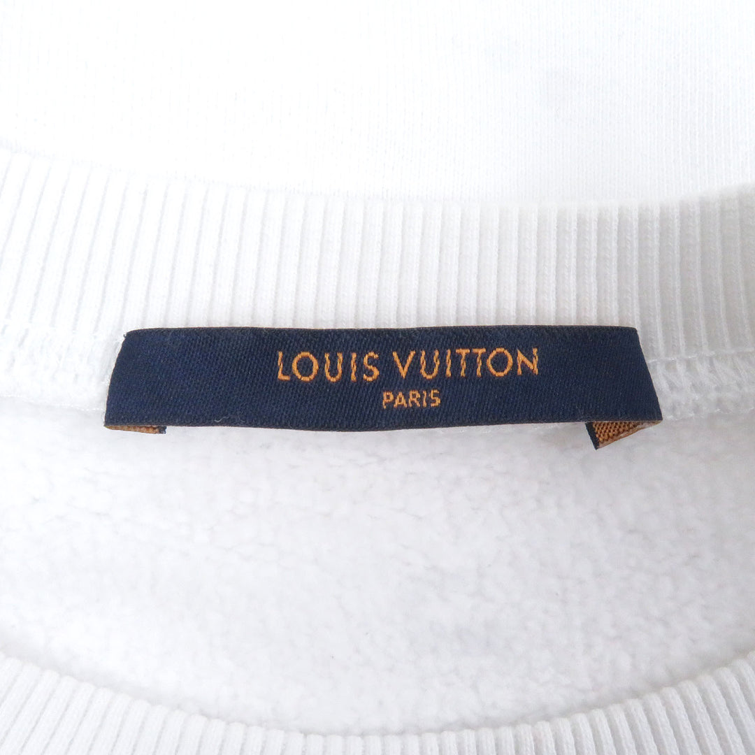 美品□LOUIS VUITTON ルイヴィトン 19SS コットン100% オズの魔法使い Plain Rainbow スウェットシャツ ホワイト XS イタリア製 正規品