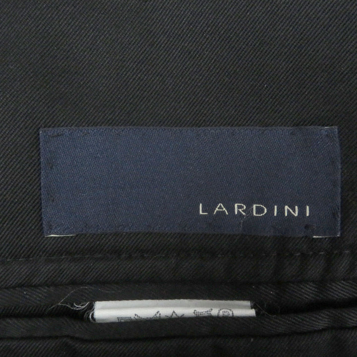 美品□LARDINI ラルディーニ コットン100％ シングル ブレザー テーラードジャケット アンコンジャケット ブラック 52 メンズオススメ