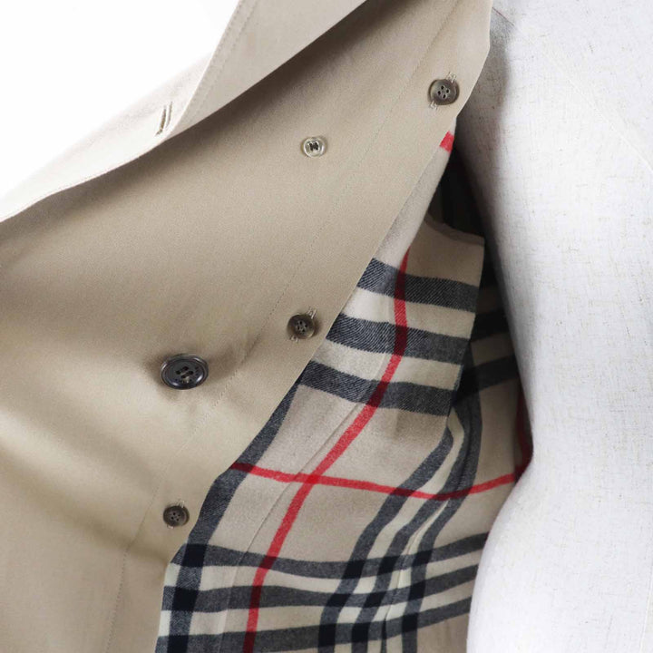 美品◎BURBERRY LONDON バーバリーロンドン B1A89-630-51 コットン ライナー付き トレンチコート ベージュ 36 日本製 正規品 レディース