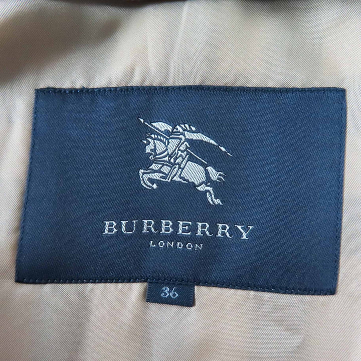 美品◎BURBERRY LONDON バーバリーロンドン B1A89-630-51 コットン ライナー付き トレンチコート ベージュ 36 日本製 正規品 レディース
