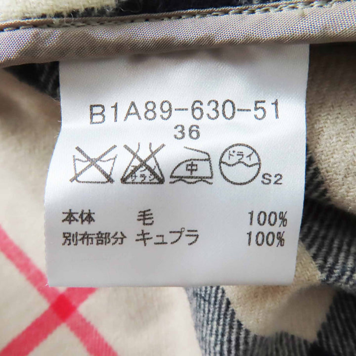 美品◎BURBERRY LONDON バーバリーロンドン B1A89-630-51 コットン ライナー付き トレンチコート ベージュ 36 日本製 正規品 レディース