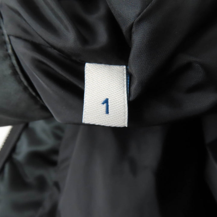 極美品★MONCLER モンクレール FIADONE ZIP UP レース ボンバージャケット ブルゾン アウター ブラック ベージュ 1 正規品 レディース