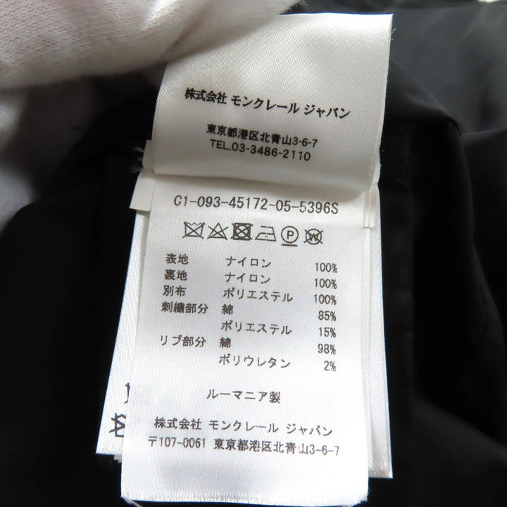 極美品★MONCLER モンクレール FIADONE ZIP UP レース ボンバージャケット ブルゾン アウター ブラック ベージュ 1 正規品 レディース