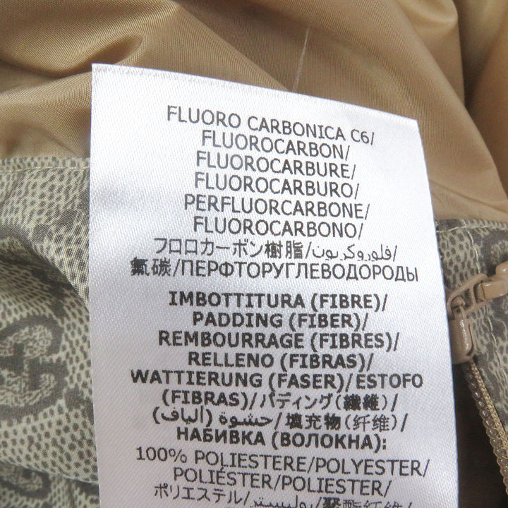 極美品□GUCCI グッチ 20AW 636391 GGロゴ総柄 FAKE NOTプリント ウェブライン ナイロンジャケット ベージュ 48 イタリア製 正規品